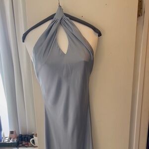 Show Me Your MuMu Halter Dress in Light Gray